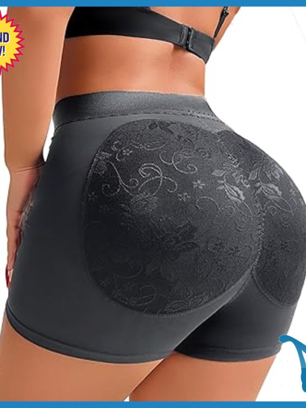 Butt Lifting Shapewear Shorts XX-Large Nylon Spandex Slim Fit
